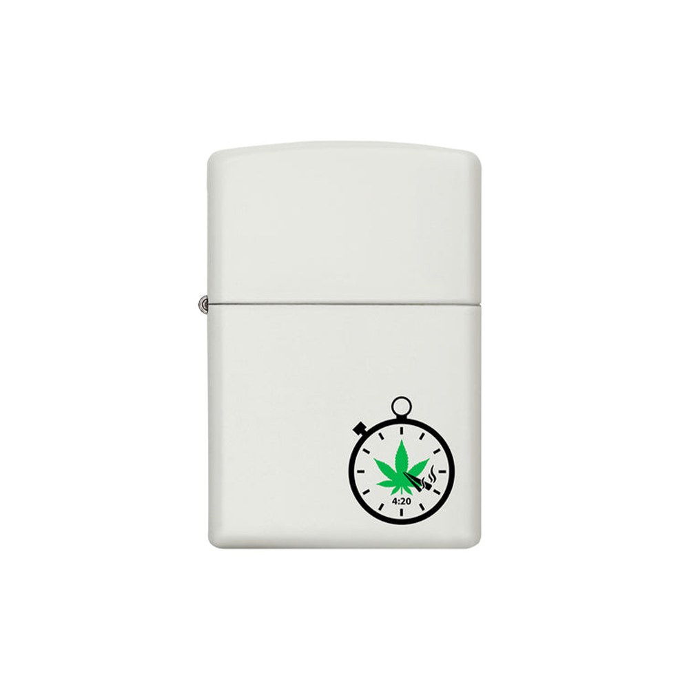 Zippo 214 04846 Green 420 Leaf Clock Design_0