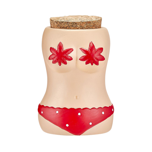 BIKINI STASH JAR W/ RED BIKINI_0