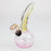 6" changing color glass water bong_1