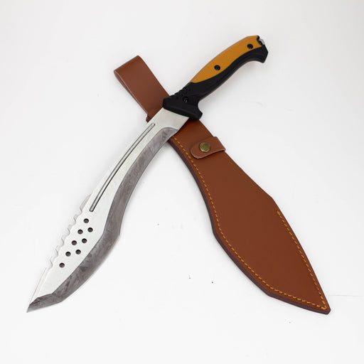 18.5" Full Tang Tactical Kukri W/leather Sheath [T22027]_1