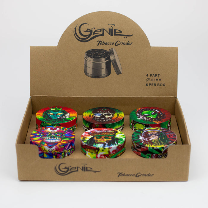 GENIE 4 parts 63 mm Alien metal grinder Box of 6 [SSP007]_2