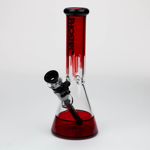 PHOENIX STAR -10" glass water bong with clip [PHX125]_1