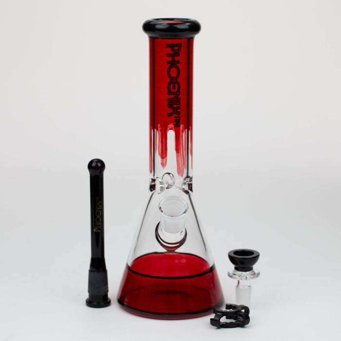 PHOENIX STAR -10" glass water bong with clip [PHX125]_7