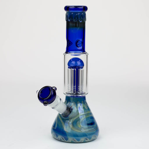 11" Silver fumed glass water bong [WP199]_0