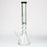 17.5" Spark 9 mm curbed tube glass water bong_12