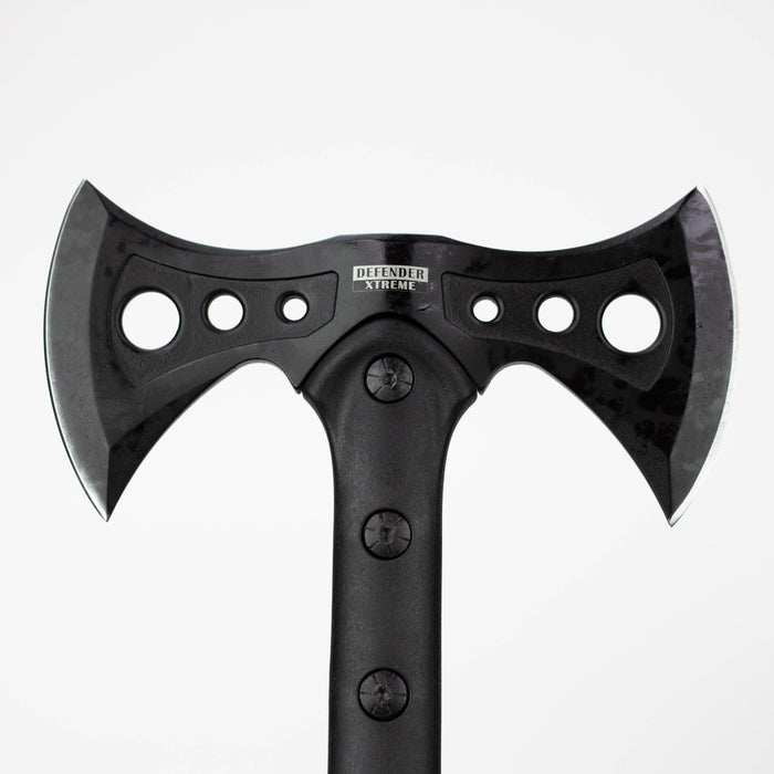 15.5" All  Black Tactical Axe Double Blade Head [13463]_1