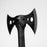 15.5" All  Black Tactical Axe Double Blade Head [13463]_3