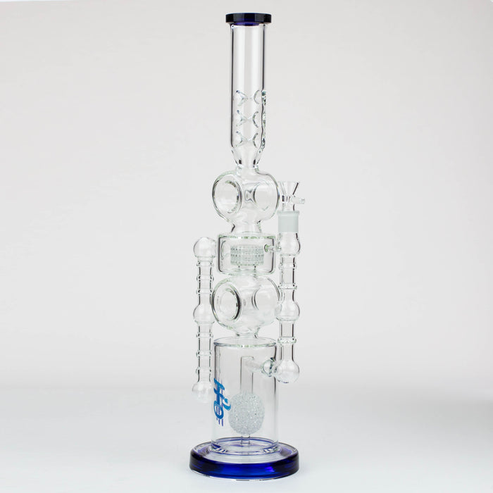 21" H2O Double ring glass water bong [H2O-24]_8