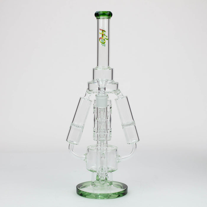 17" H2O Three Honeycomb silnders glass water recycle bong [H2O-25]_8