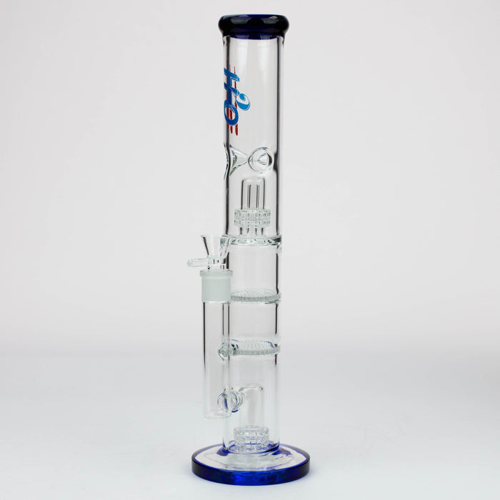 16" H2O Dual Honeycomb diffuser Glass water bong [H2O-27]_8