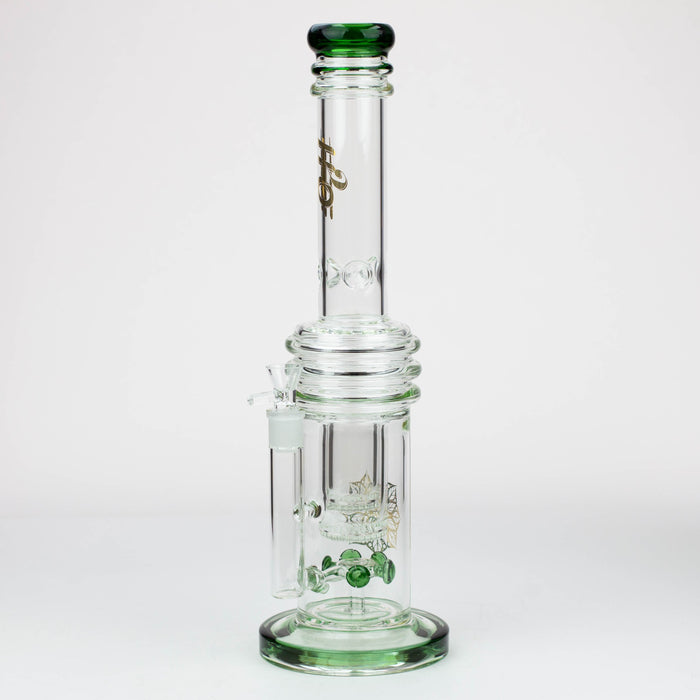 17" H2O glass water bong with double layer honeycomb [H2O-28]_6