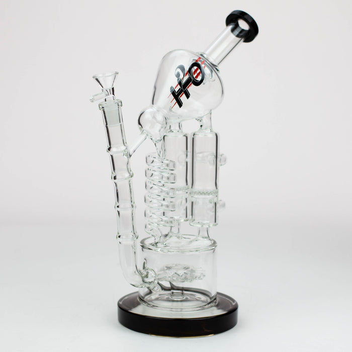 12" H2O Coil Glass water recycle bong [H2O-18]_3