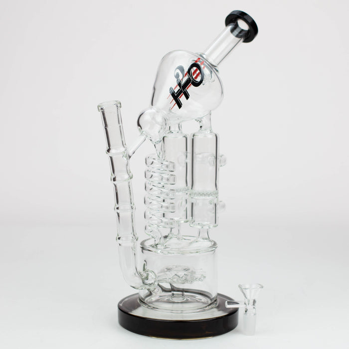 12" H2O Coil Glass water recycle bong [H2O-18]_2