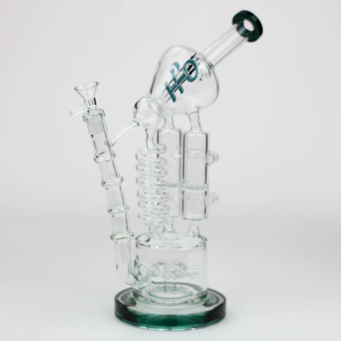 12" H2O Coil Glass water recycle bong [H2O-18]_4