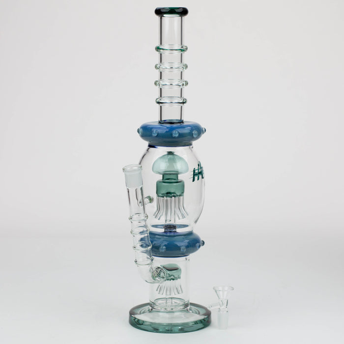 16" H2O Gold fumed Jellyfish percolator glass water bong [H2O-21]_3