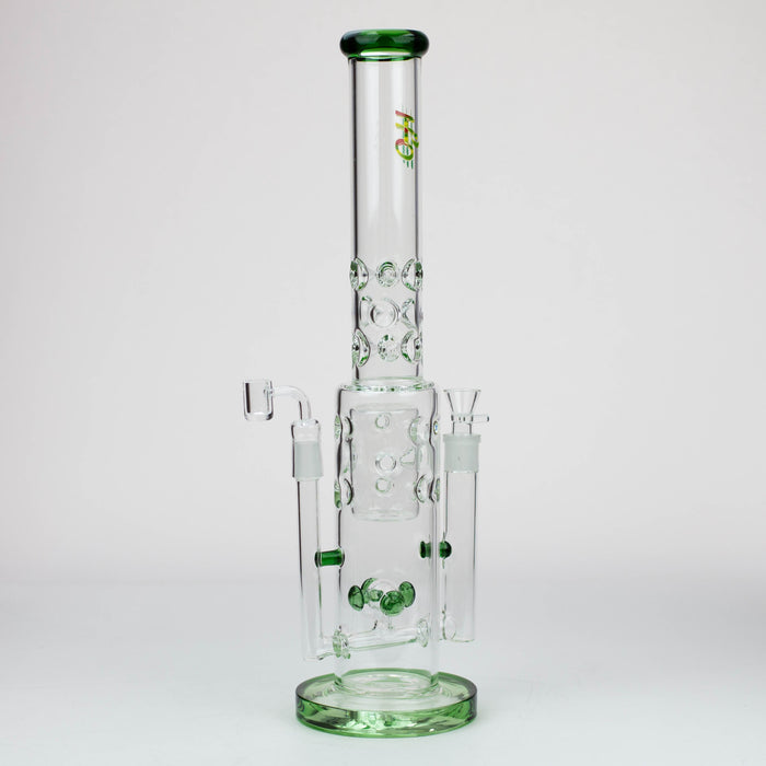 19" H2O 2-in-1 Double Joint glass water bong [H2O-22]_5