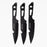 8" Three Piece  Hunt Down Black Throwing Knife Set With Fish Hook  [9569]_3