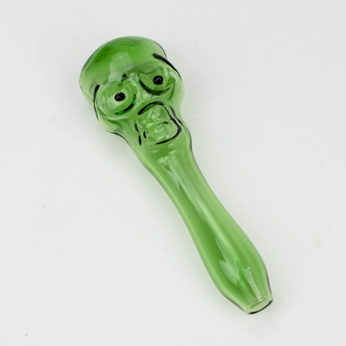 4" GLASS PIPE-SKULL [GP03]_4