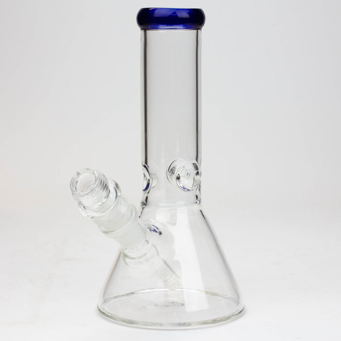 8" Classic beaker glass water bong_8