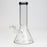 8" Classic beaker glass water bong_9