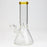 8" Classic beaker glass water bong_11