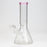 8" Classic beaker glass water bong_12