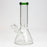 8" Classic beaker glass water bong_7