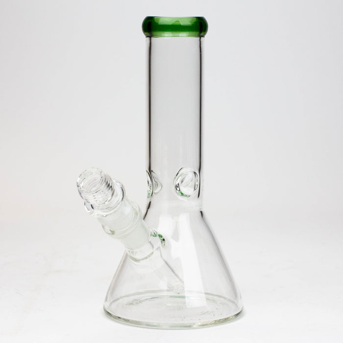 8" Classic beaker glass water bong_7