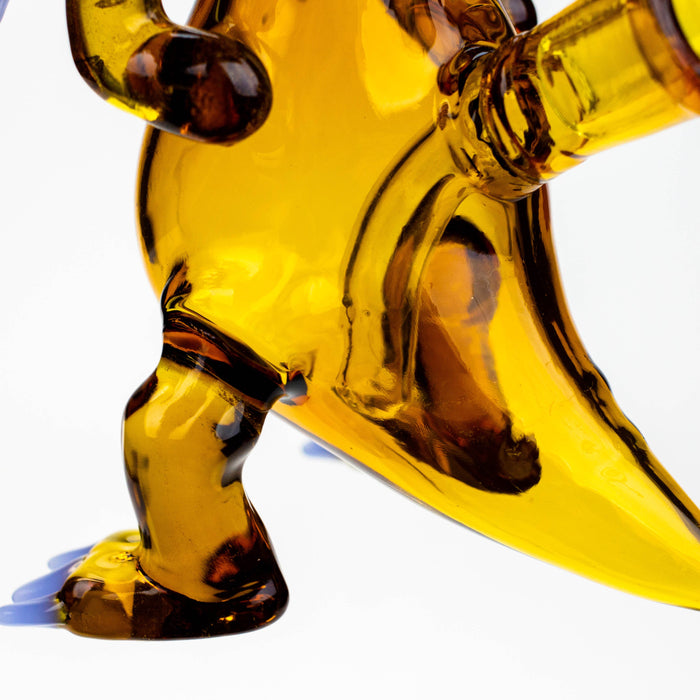 6" Dinosaur glass water bong_10