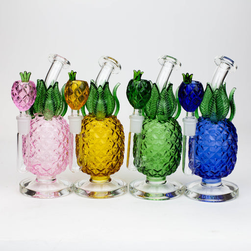 7.5" Pineapple glass water bong_0