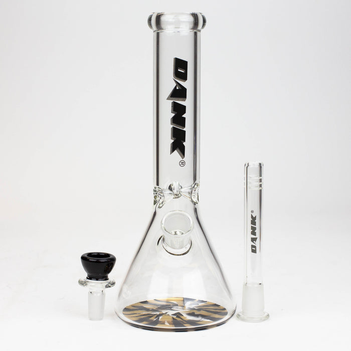 9.5" DANK beaker glass water bong (Wide / Jagged)_2