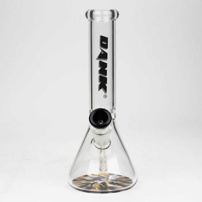 9.5" DANK beaker glass water bong (Wide / Jagged)_9