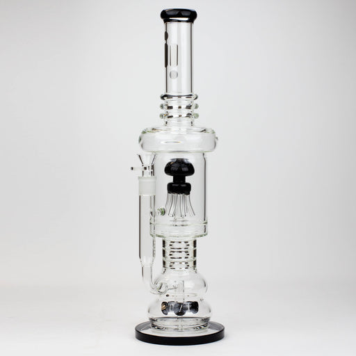 19" Infyniti 7mm flower Diff. and Reverse percolator glass bong_0