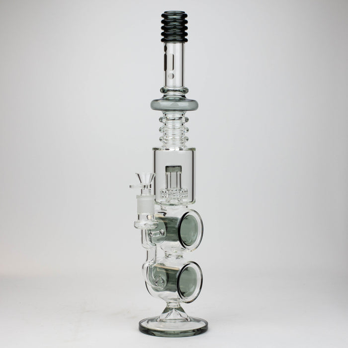 18.5" Infyniti Double ring glass water bong_6