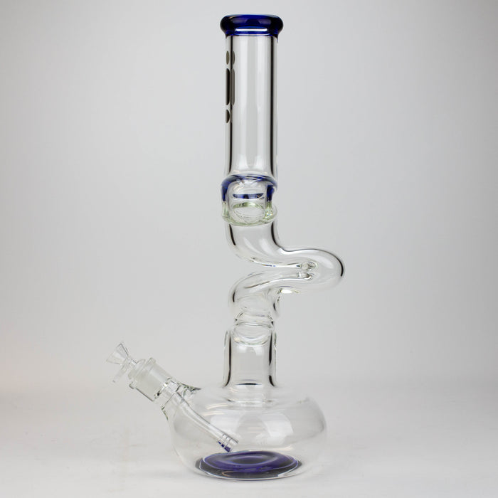 17.5" Infyniti 7mm Zig-zag glass bong_6