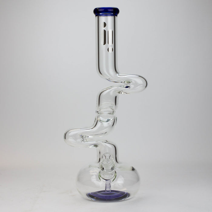 17.5" Infyniti 7mm Zig-zag glass bong_7