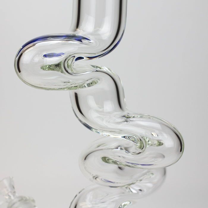 17.5" Infyniti 7mm Zig-zag glass bong_8