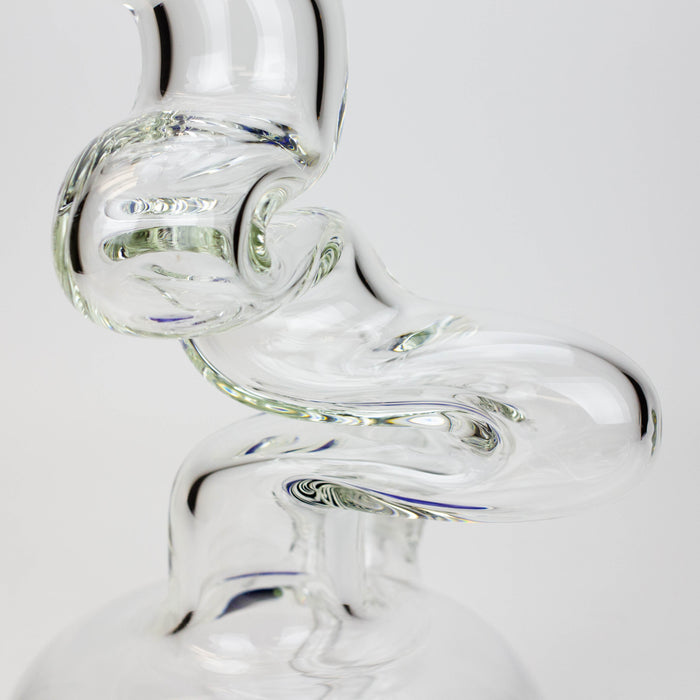 17.5" Infyniti 7mm Zig-zag glass bong_9