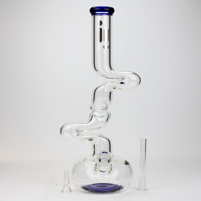 17.5" Infyniti 7mm Zig-zag glass bong_2