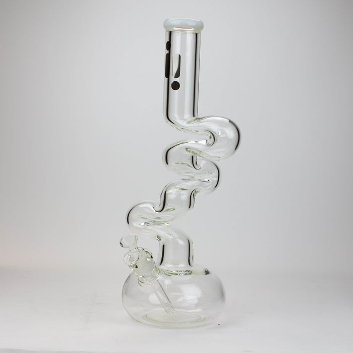 17.5" Infyniti 7mm Zig-zag glass bong_5