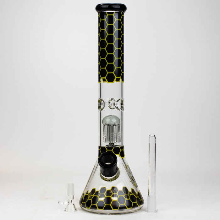 PROTECT YA NECK-15.5" 7 mm tree arm percolator glass bong [Logo]_1