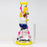 12.5"  Resin 3D artwork 7mm glass beaker water bong [TS107]_7