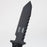 9" Defender-Xtreme Tactical  Team All Black Serrated Blade  Hunting Knife with Sheath [7688]_4