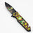 8.5" Monkey  Design - Folding Knife W/ Belt Cutte_3