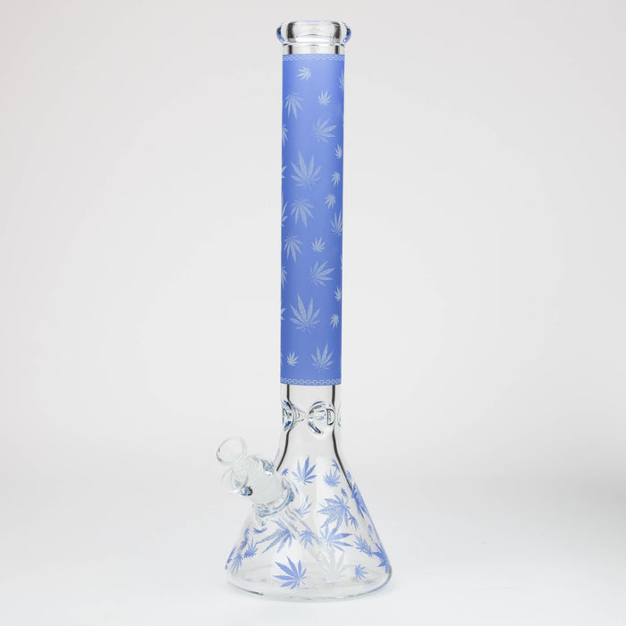 18" Leaf Glow in the dark 7 mm glass water bong_8