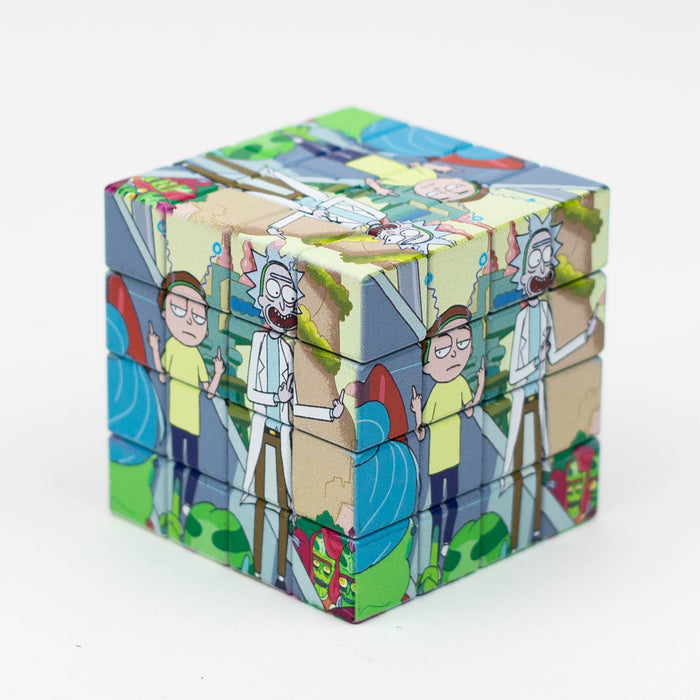 Cartoon Cube Herb Grinder - 4 Parts_19