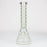 14" Luxury Pattern glow in the dark / 7mm / glass beaker bong [CH-107]_3