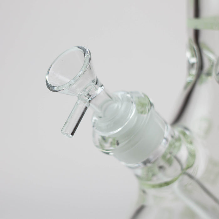 14" Luxury Pattern glow in the dark / 7mm / glass beaker bong [CH-107]_6