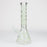 14" Leaf Pattern glow in the dark / 7mm / glass beaker bong [CH-106]_2