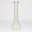 14" Leaf Pattern glow in the dark / 7mm / glass beaker bong [CH-106]_3